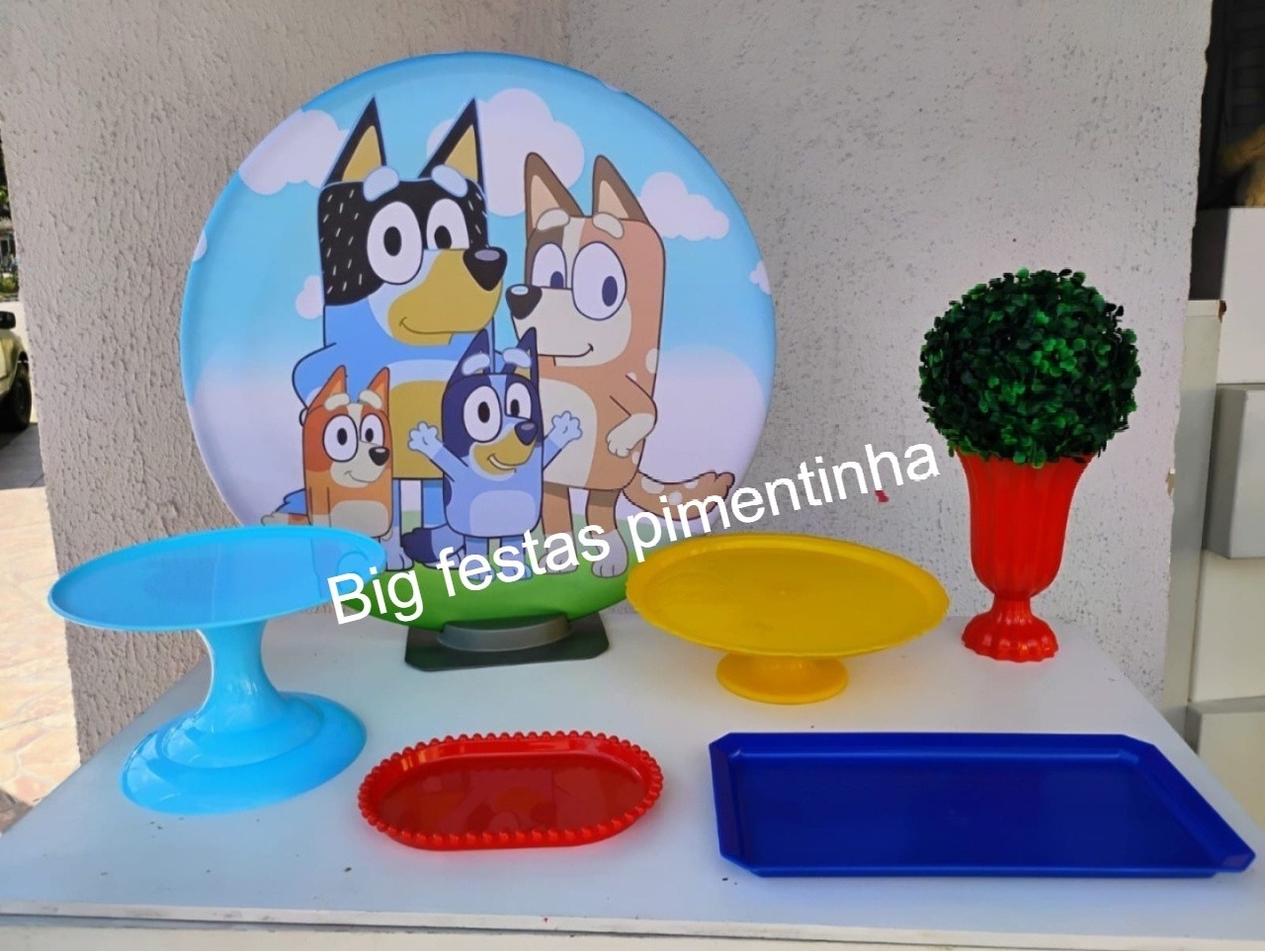 Kit Acessórios Bluey E Pingo  - big festas pimentinha