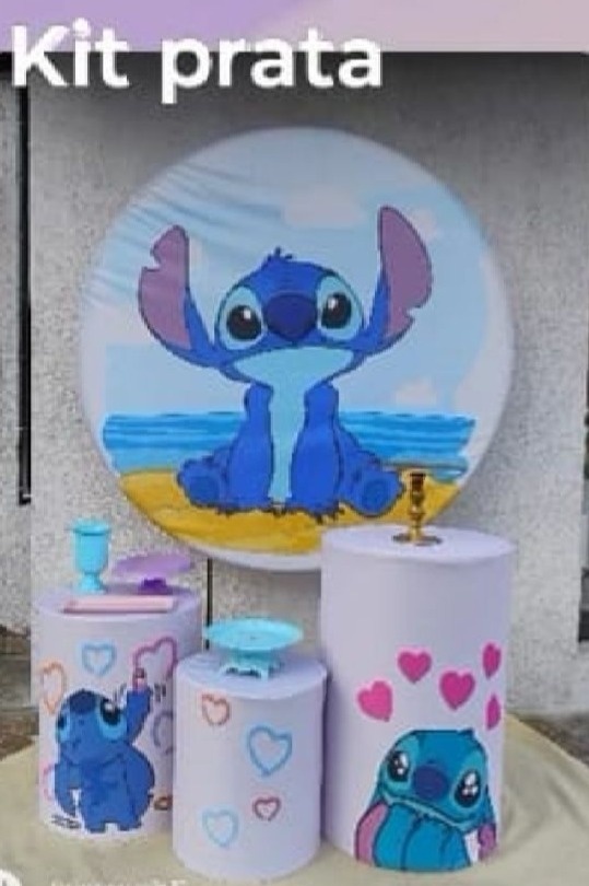 Kit Prata Stitch 1 - big festas pimentinha