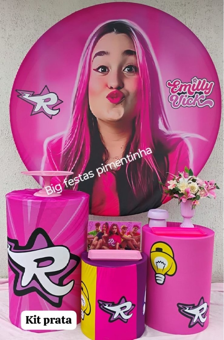 Kit Prata Emily Vick - big festas pimentinha