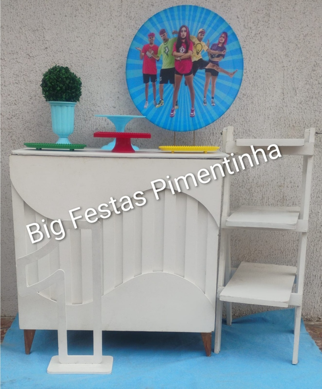 Kit Acessório Os Rosas Azul - big festas pimentinha