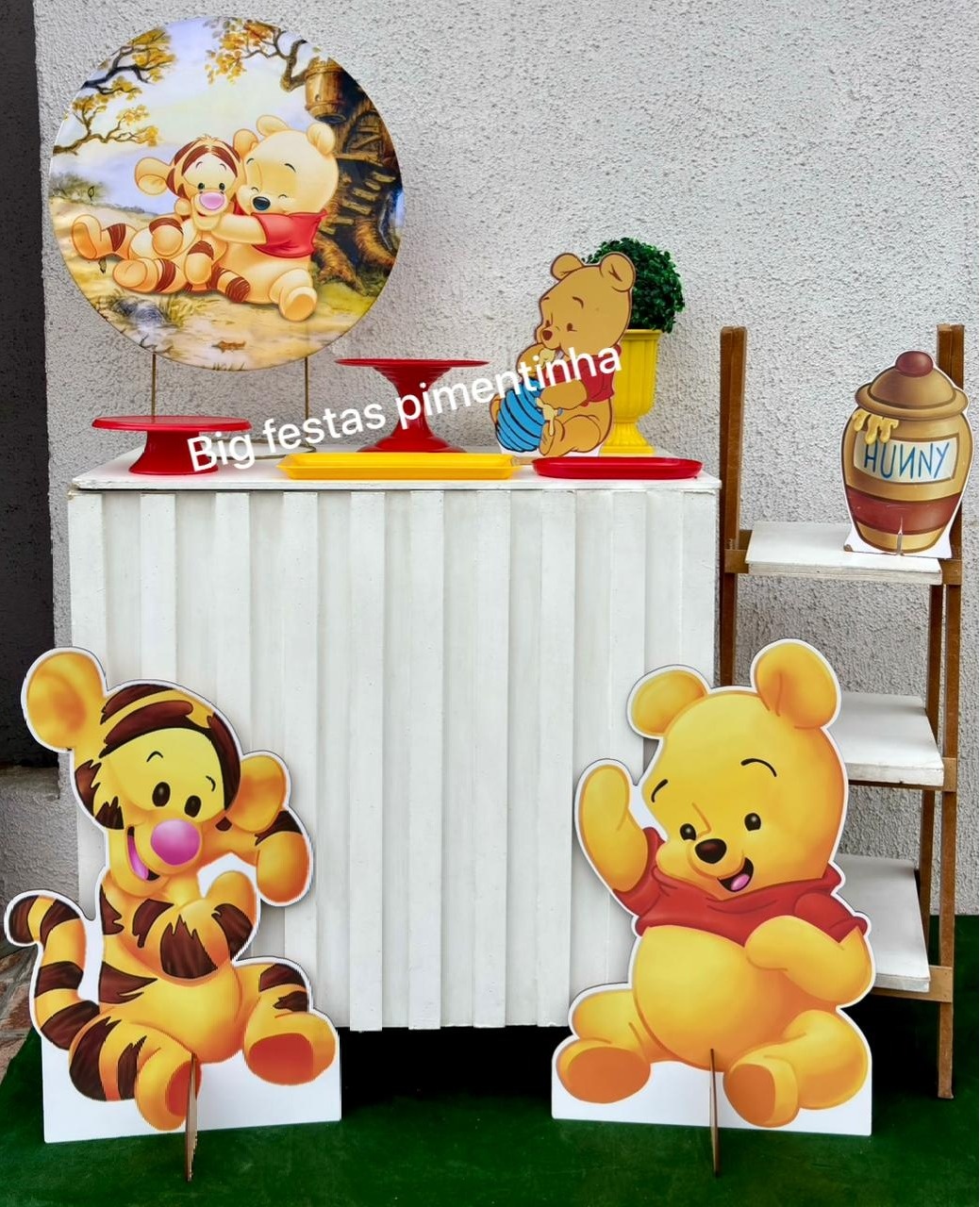 Kit Acessórios Ursinho Pooh - big festas pimentinha