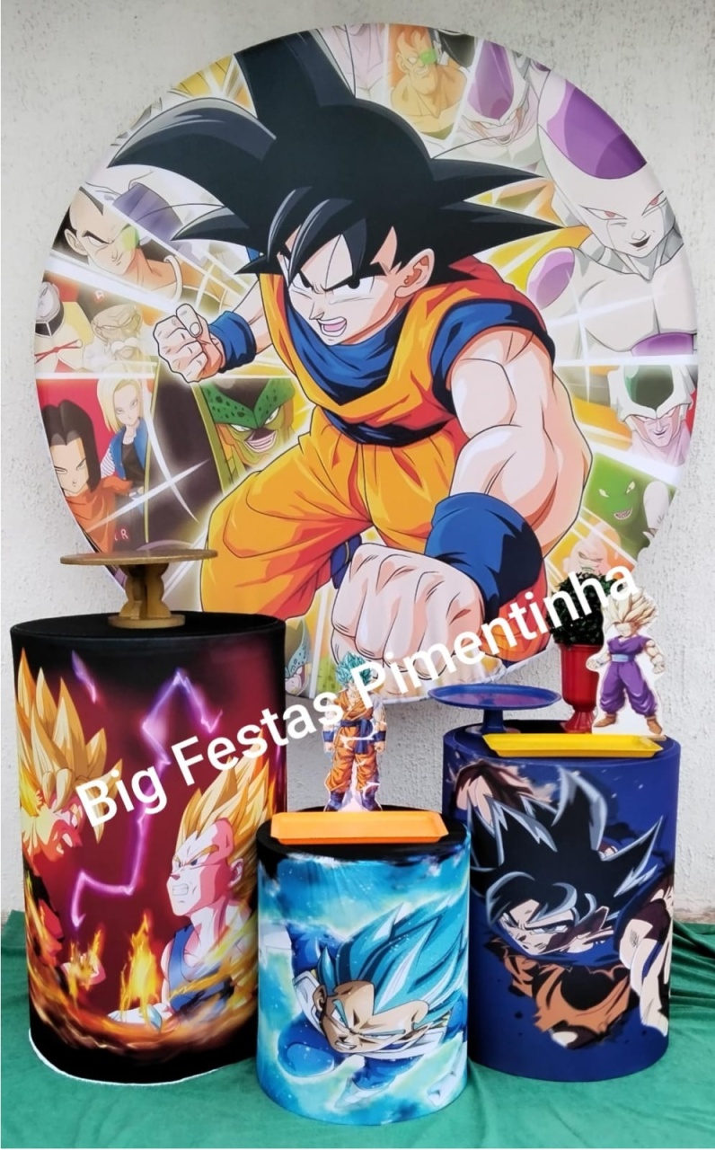Kit Prata Dragon Ball Z 4 - big festas pimentinha