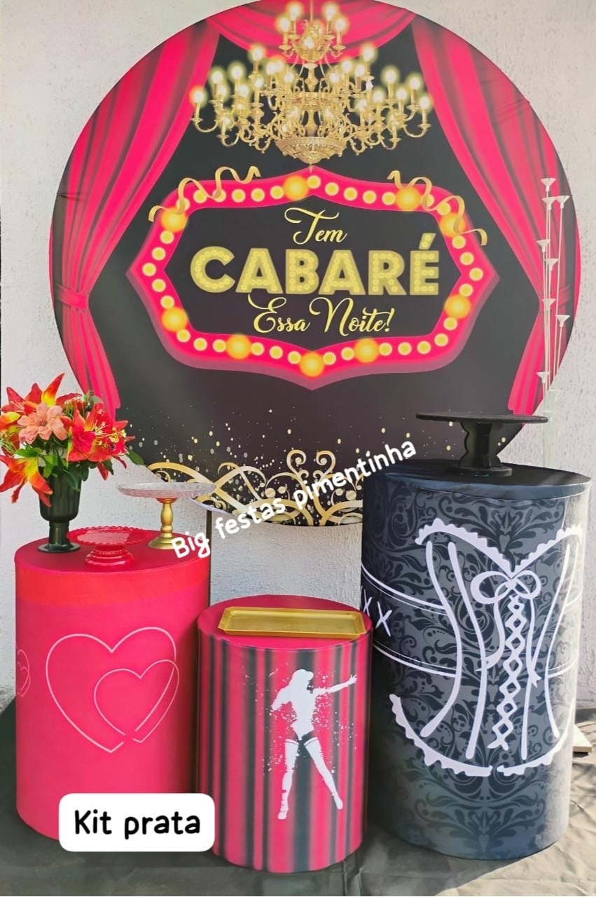 Kit Prata Cabaré - big festas pimentinha