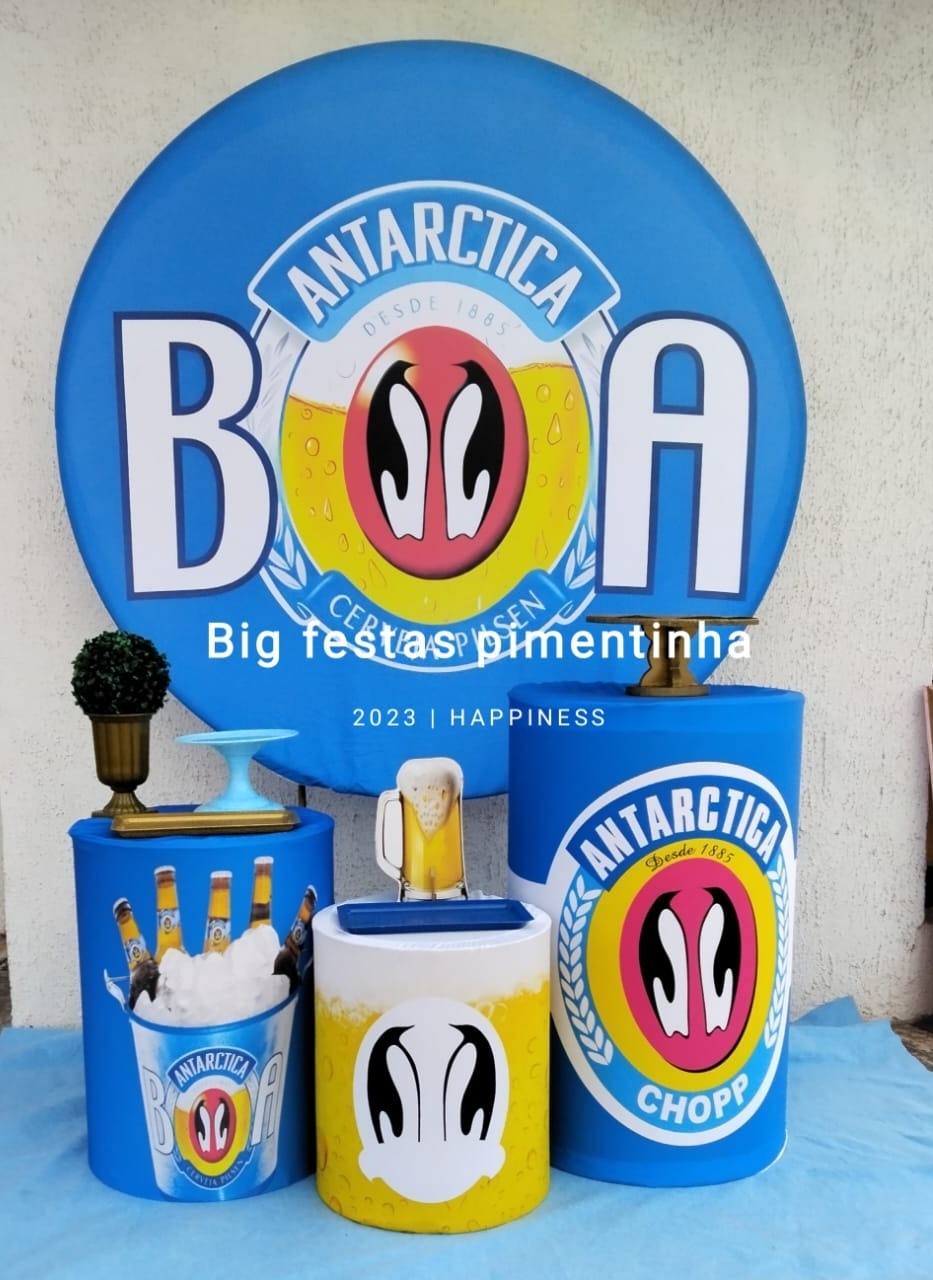 Kit Prata Antártica  - big festas pimentinha