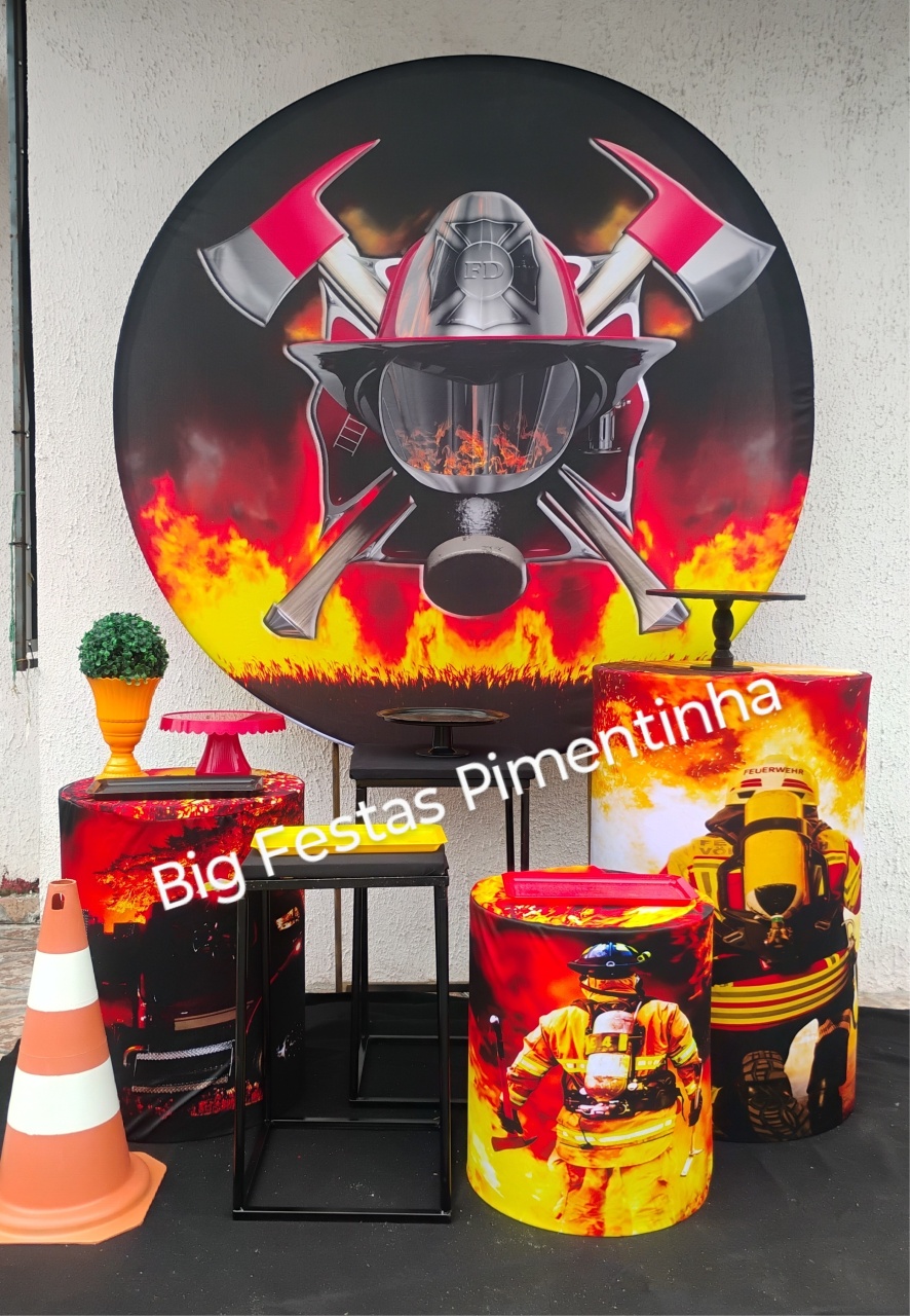 Kit Ouro Bombeiro - big festas pimentinha