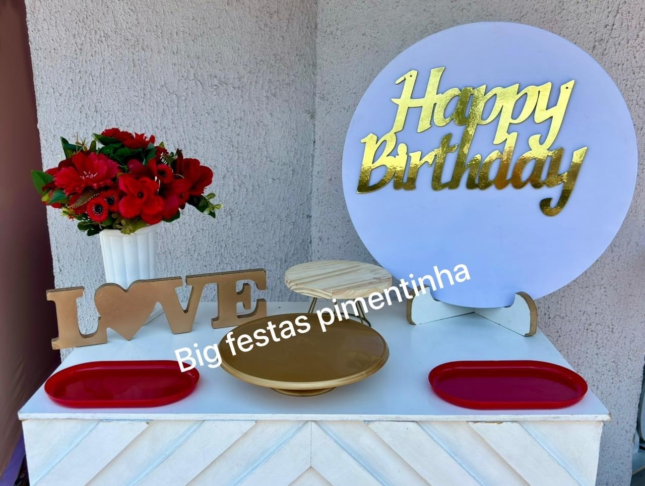 Kit Acessórios Happy Birthday - big festas pimentinha