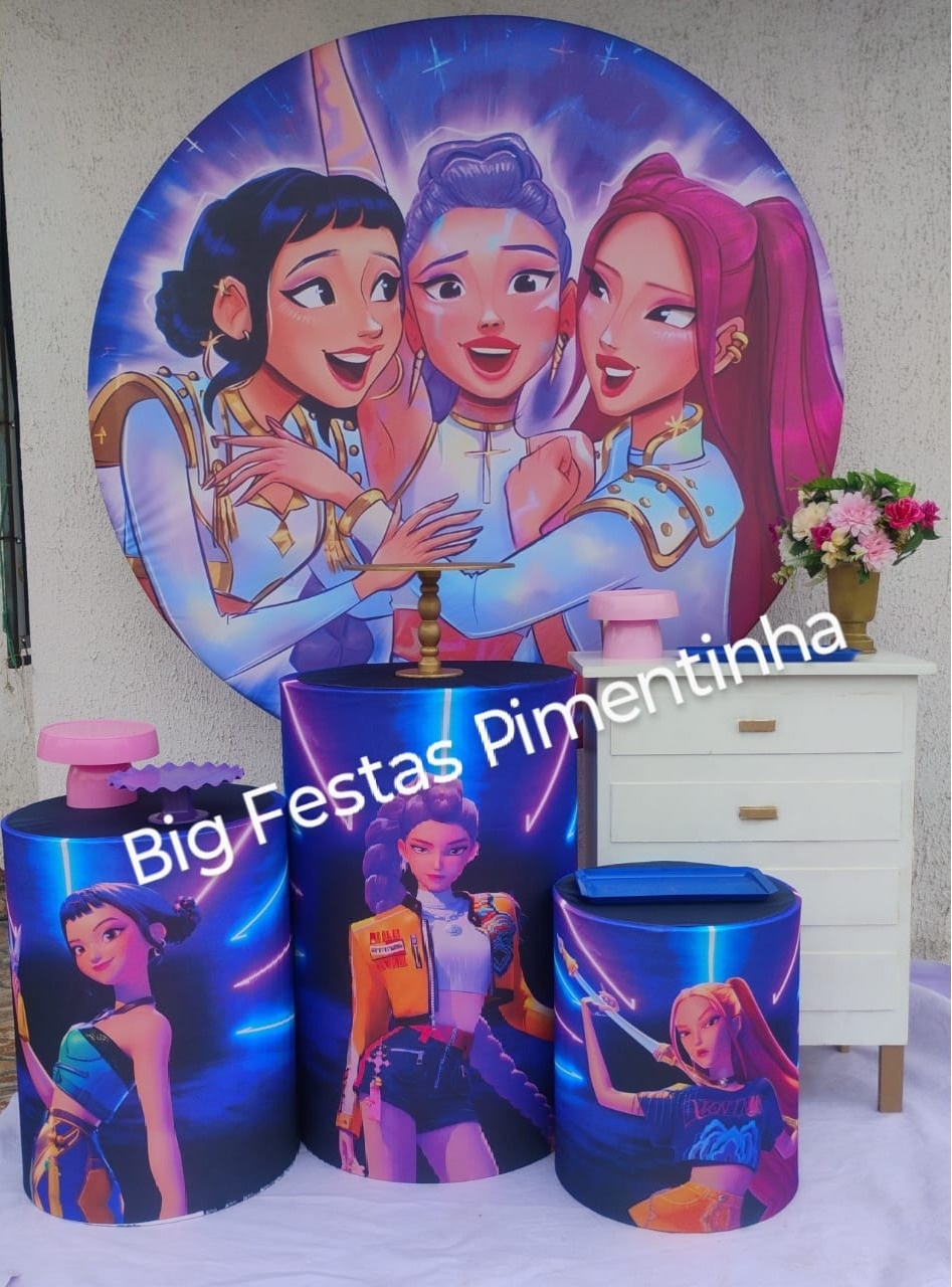 Kit Ouro Guerreiras Do Kpop - big festas pimentinha
