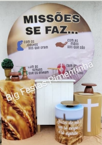 Kit Ouro Jesus/ Missões - big festas pimentinha