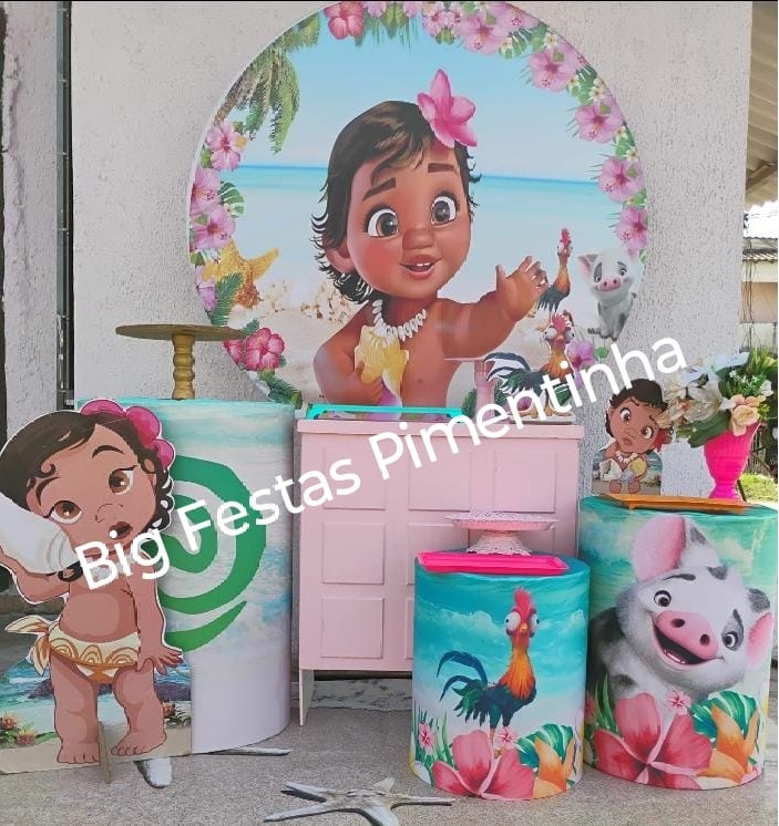 Kit Ouro Moana Baby  - big festas pimentinha