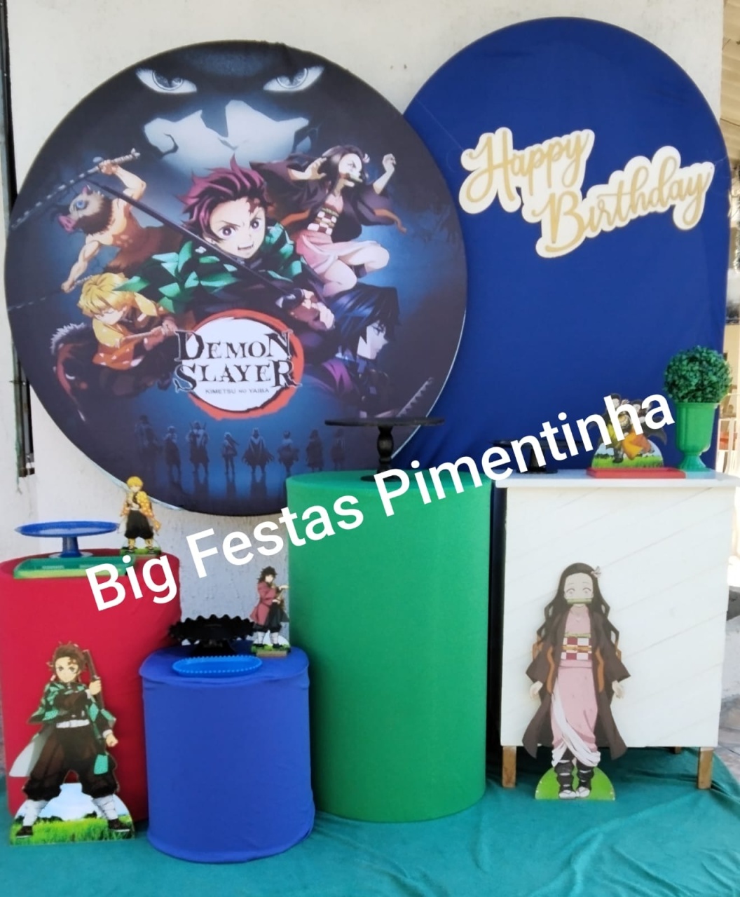Kit Diamante Demon Slayer - big festas pimentinha