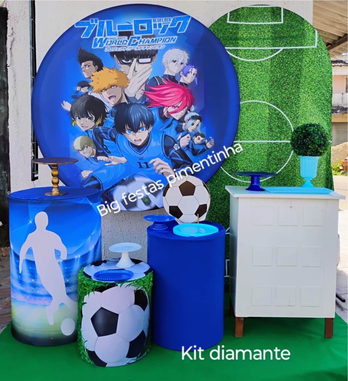 Kit Diamante Futebol Coreano - big festas pimentinha
