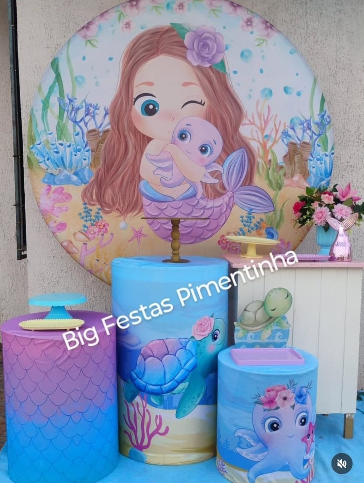 Kit Ouro Sereia Baby - big festas pimentinha