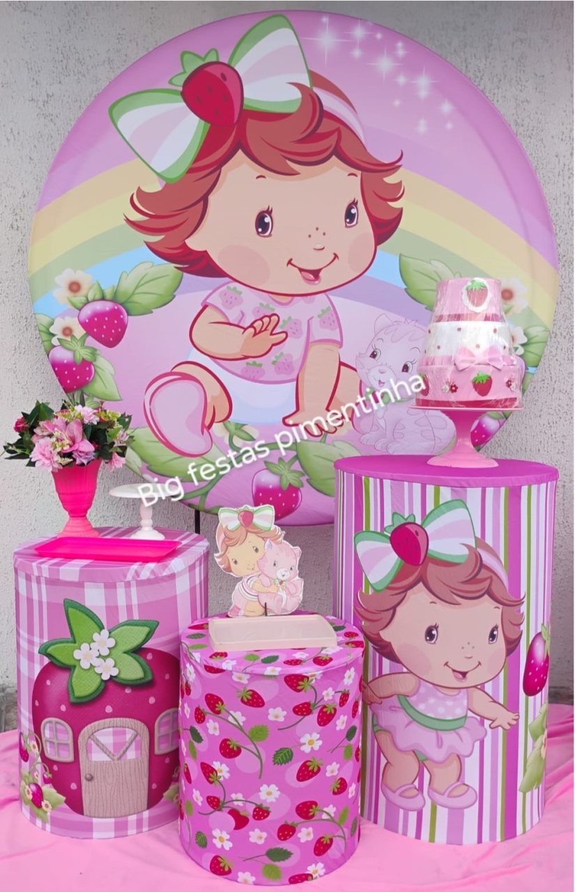 Kit Prata Moranguinho Baby  - big festas pimentinha