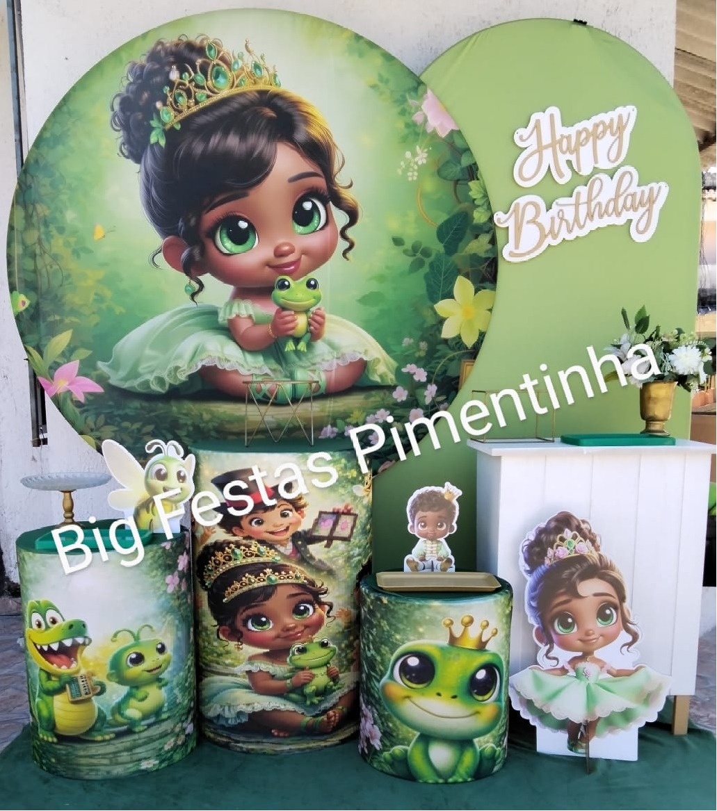 Kit Diamante Princesa E O Sapo Tiana - big festas pimentinha
