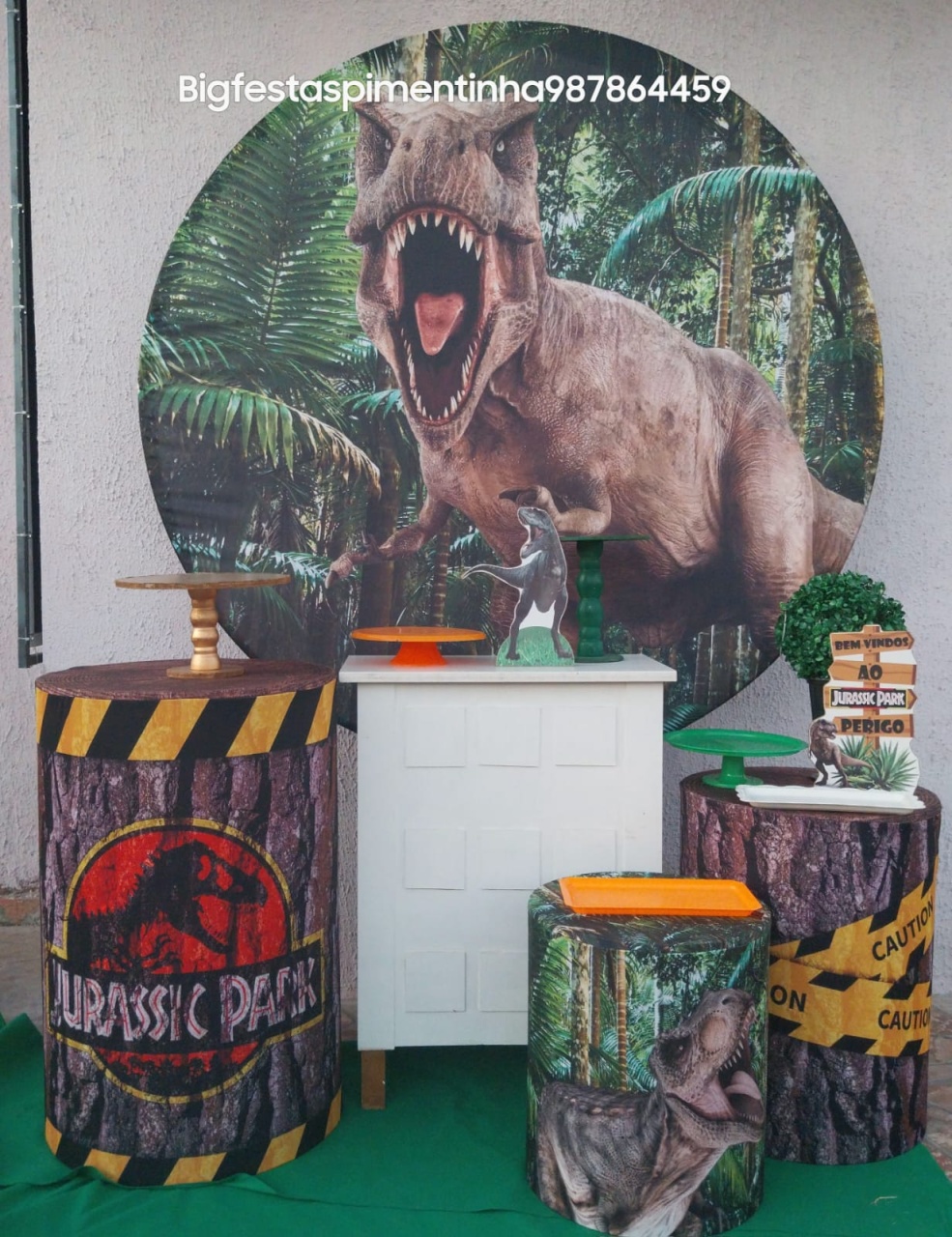 Kit Ouro Dinossauro Rex 1 - big festas pimentinha