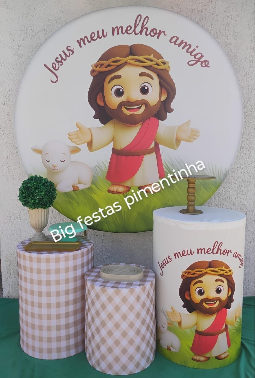 Kit Prata Jesus Meu Melhor Amigo - big festas pimentinha