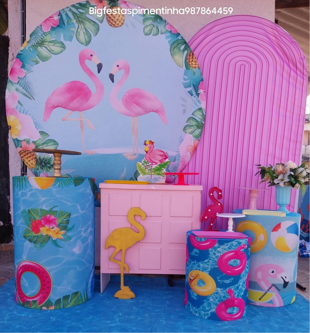 Kit Diamante Flamingo - big festas pimentinha