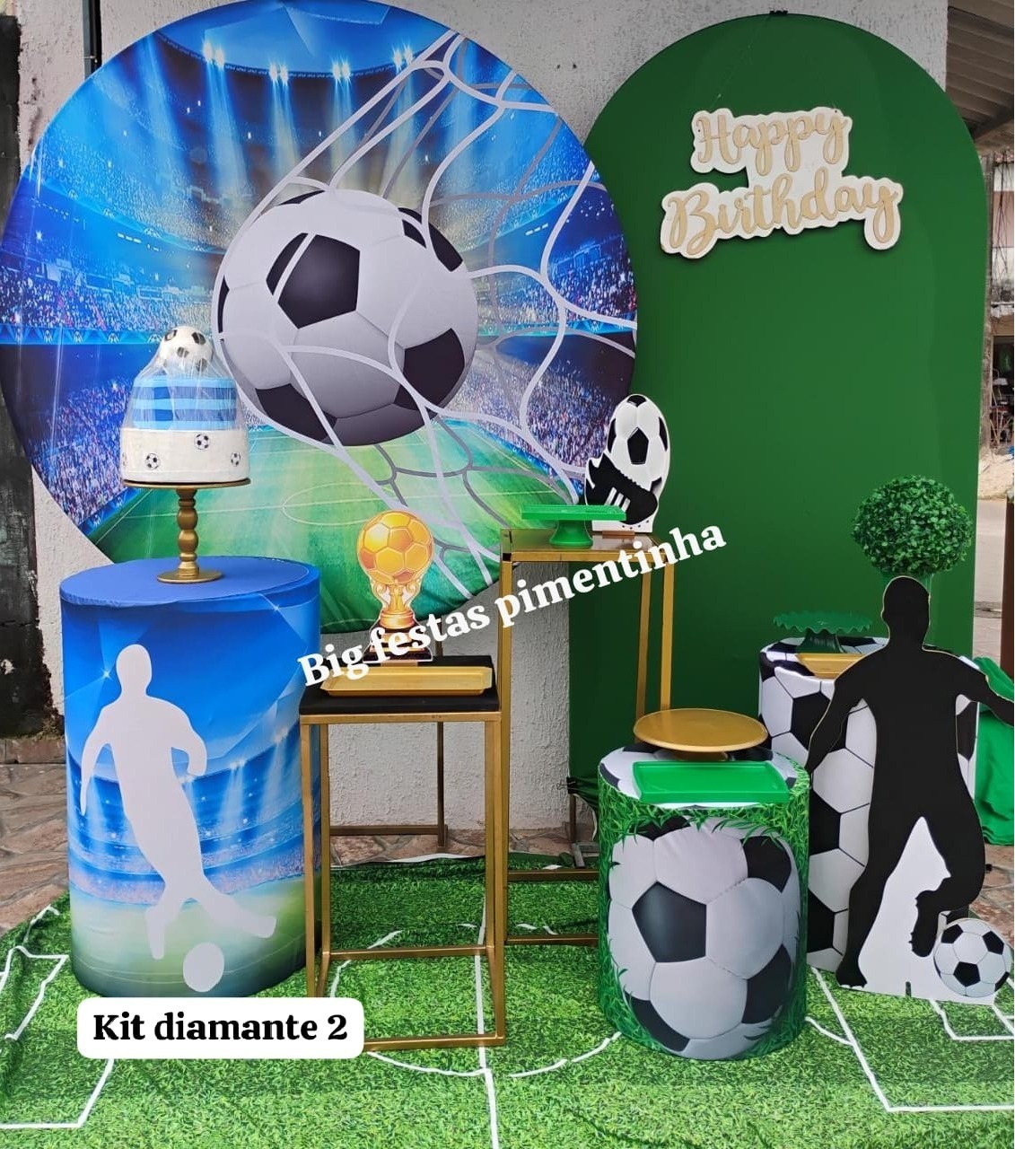 Kit Diamante Futebol - big festas pimentinha