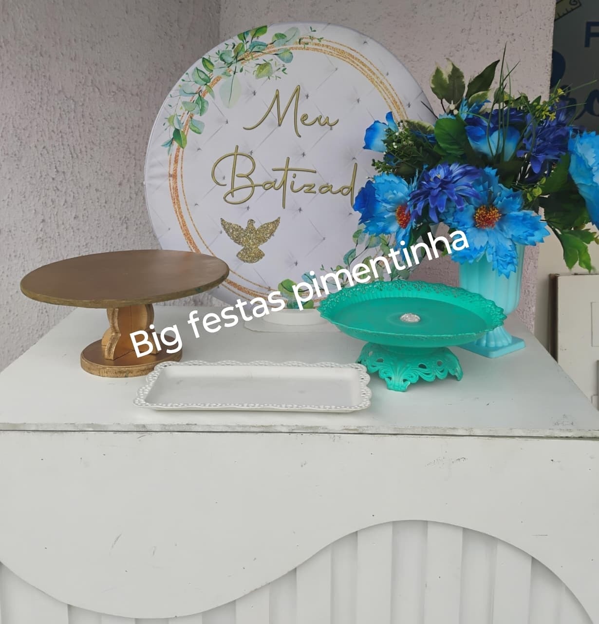 Kit Acessórios Meu Batizado 2 - big festas pimentinha