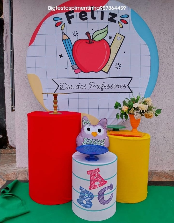 Kit Prata (Feliz) Dia dos Professores - big festas pimentinha