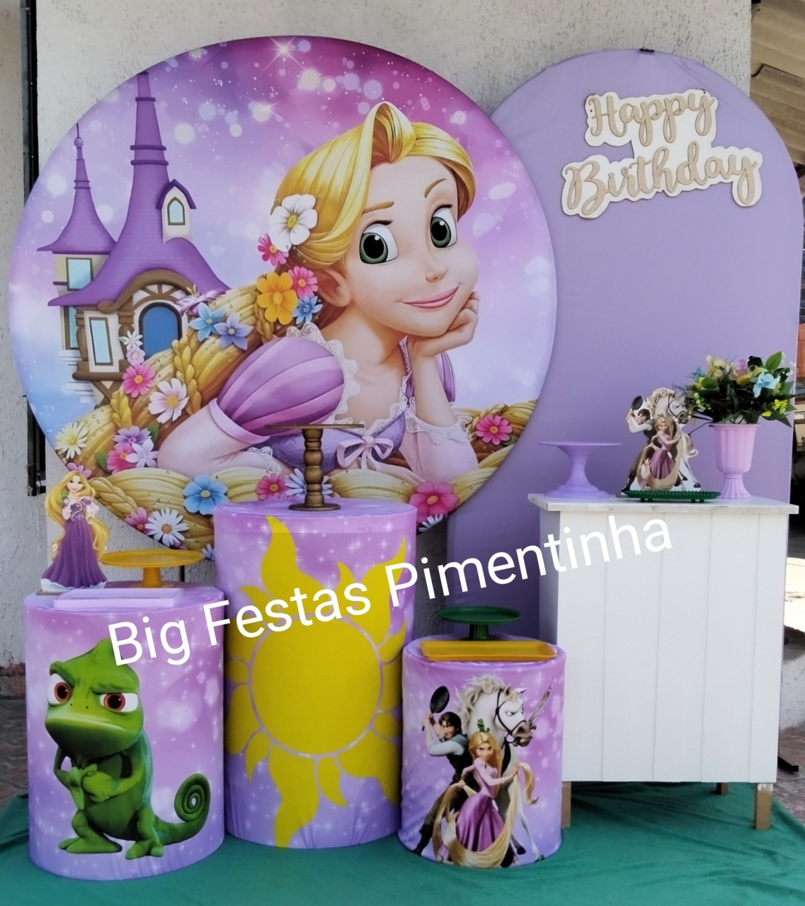 Kit Diamante Rapunzel - big festas pimentinha