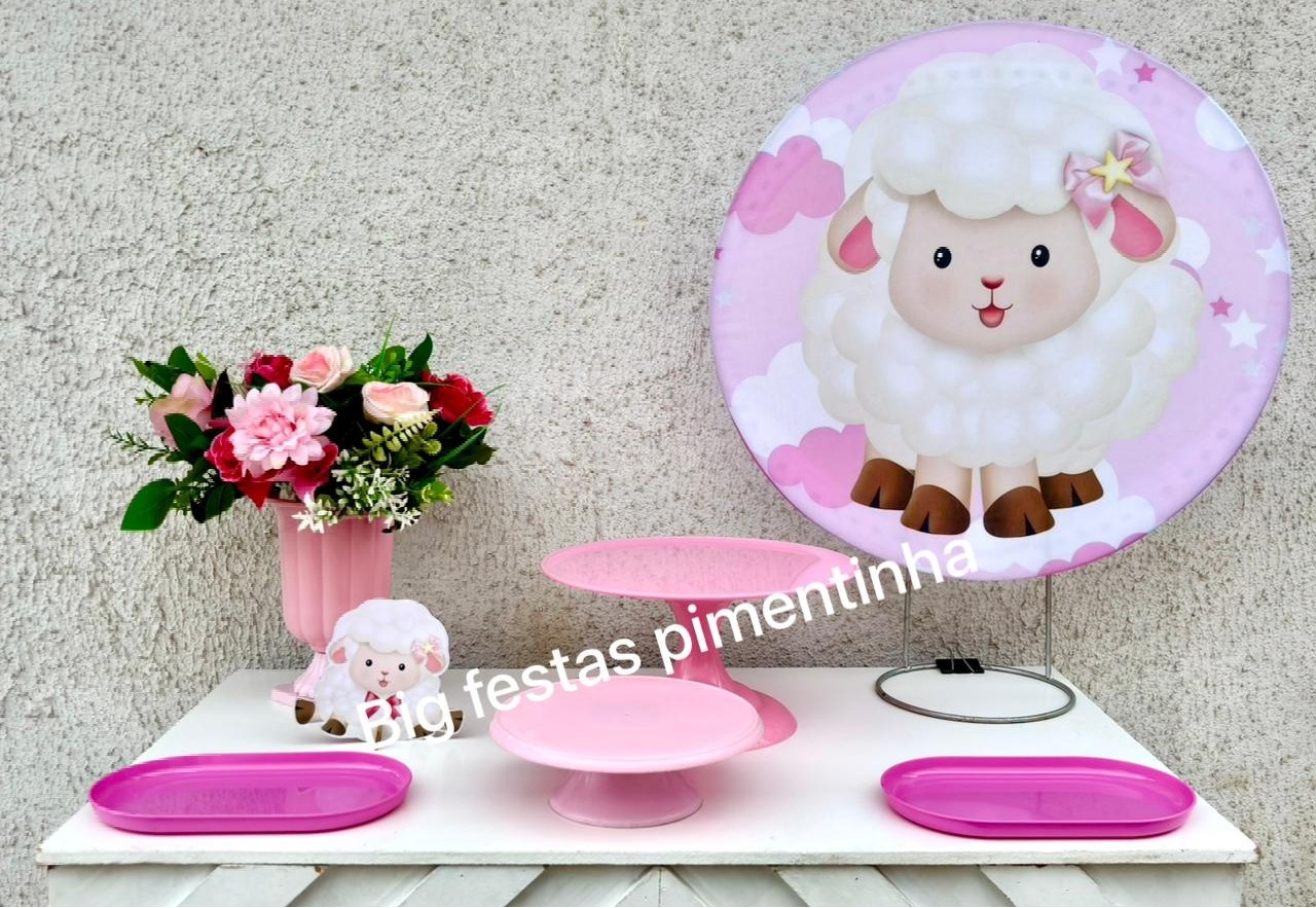 Kit Acessórios Ovelinha Menina - big festas pimentinha