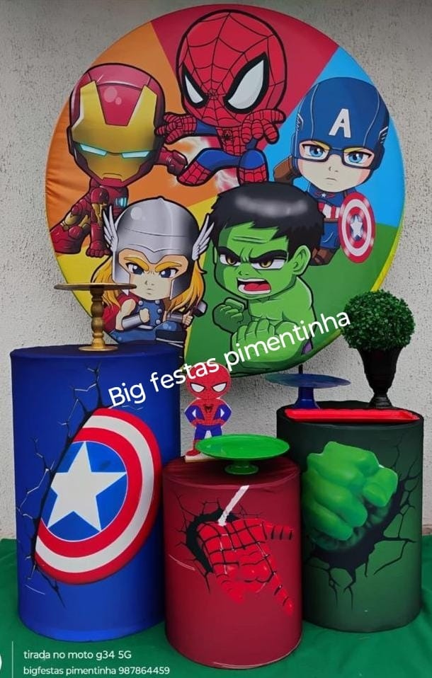 Kit Prata Vingadores Baby - big festas pimentinha