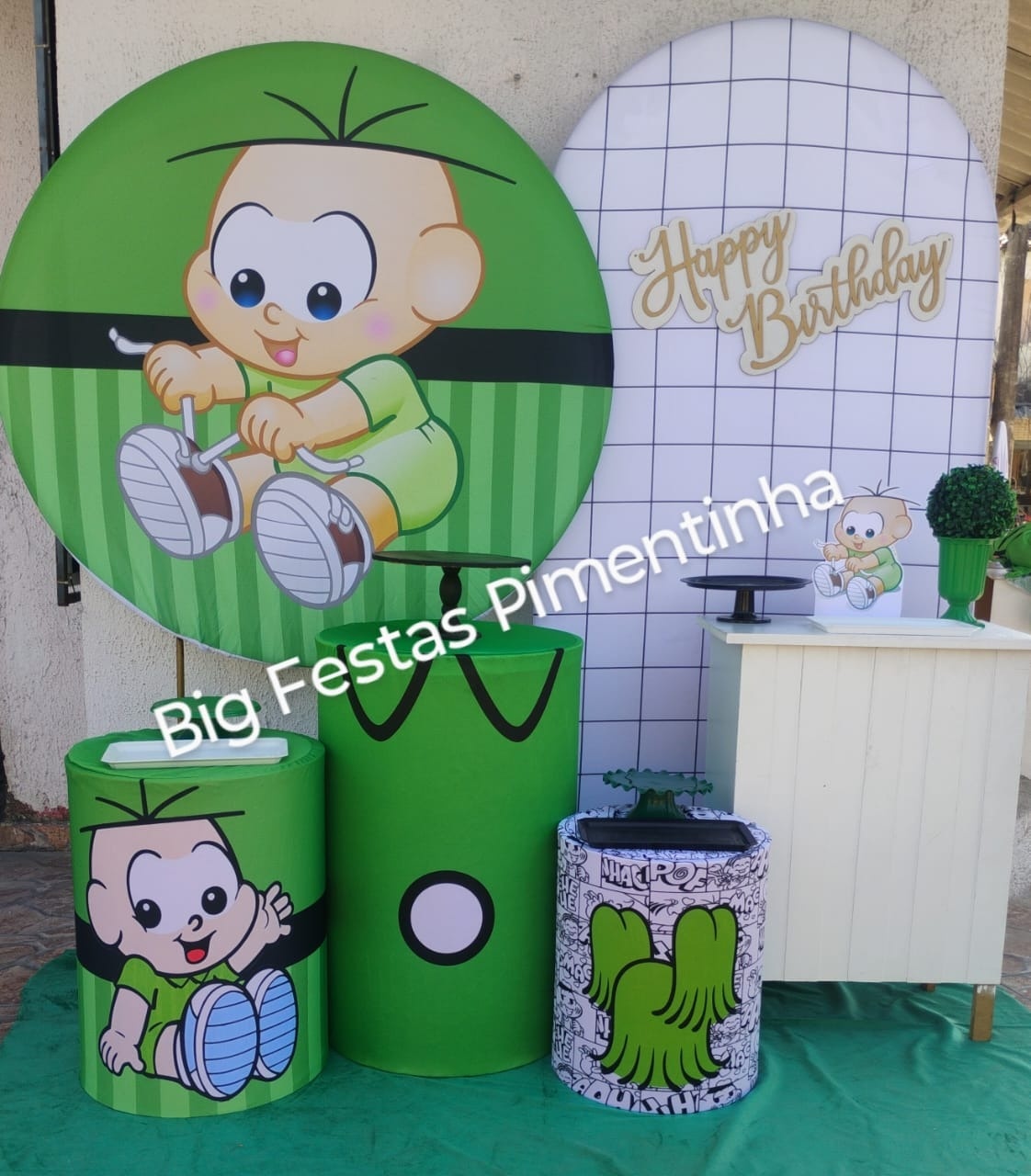 Kit Diamante Cebolinha Baby - big festas pimentinha