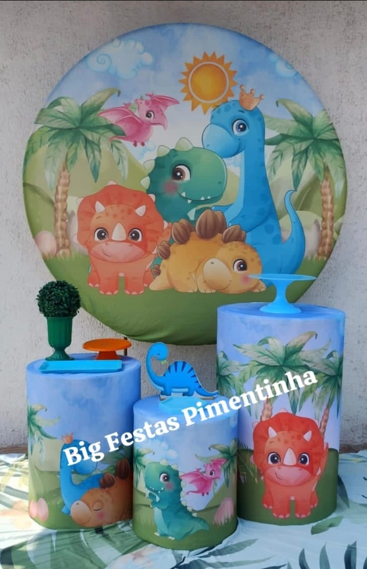Kit Prata Dino Baby 3 - big festas pimentinha