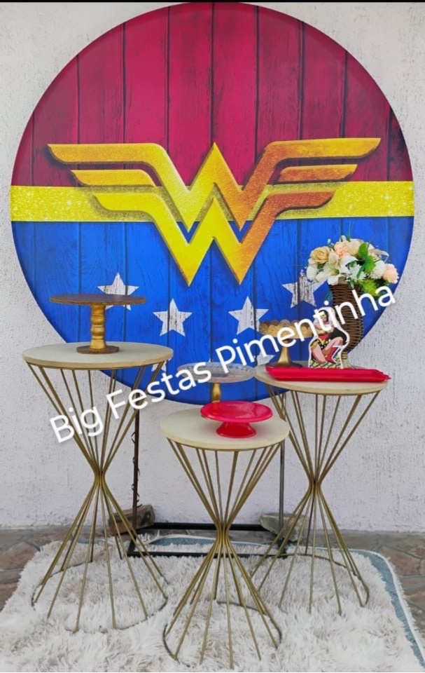 Kit Bailarina Mulher Maravilha Logo - big festas pimentinha
