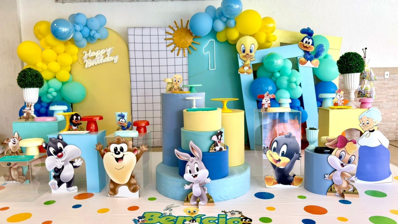 Decoração Baby Looney Tunnes - big festas pimentinha