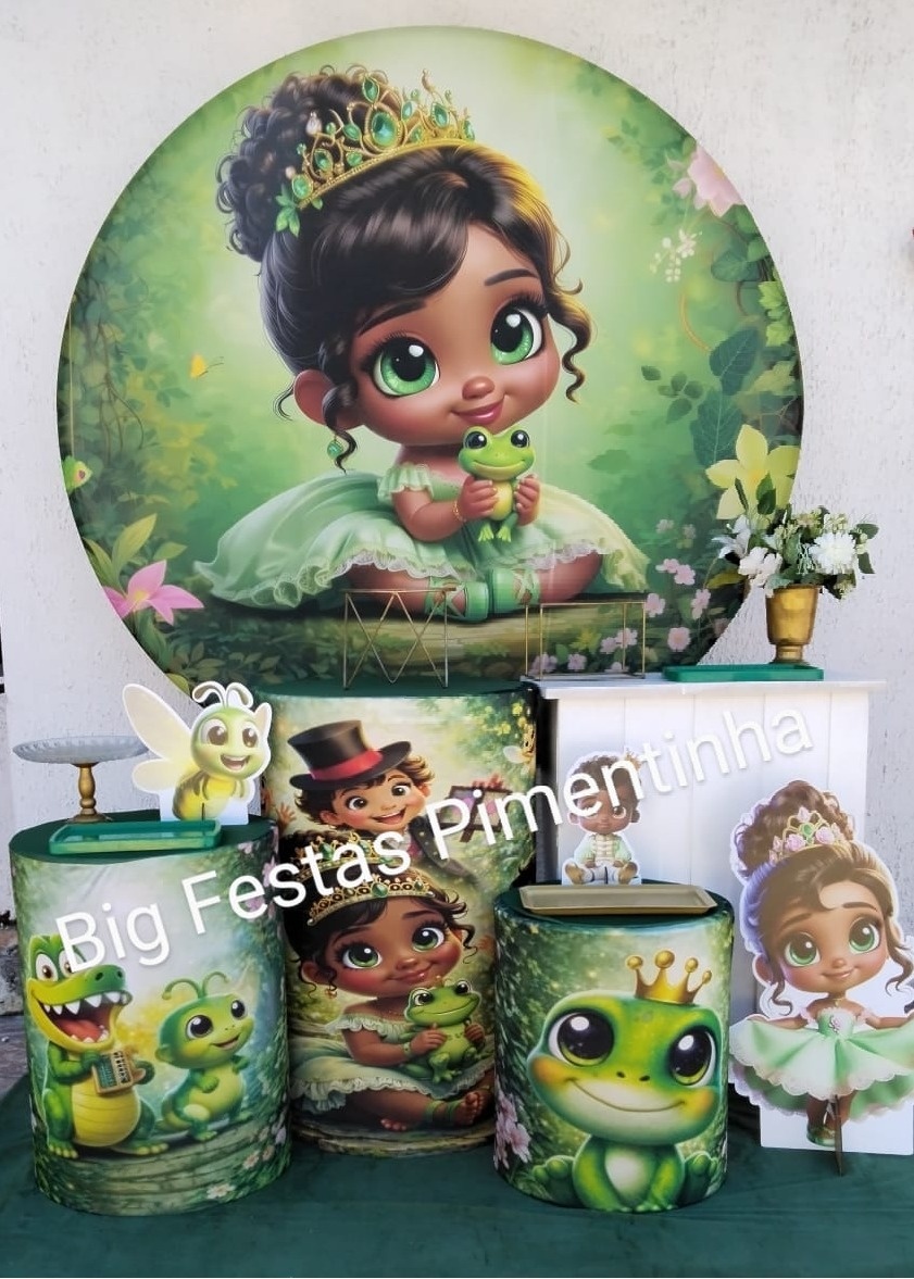 Kit Ouro Princesa E O Sapo Tiana - big festas pimentinha
