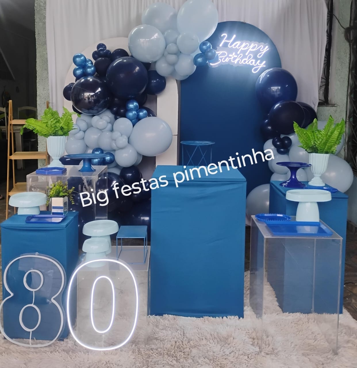 Decoração Azul - big festas pimentinha