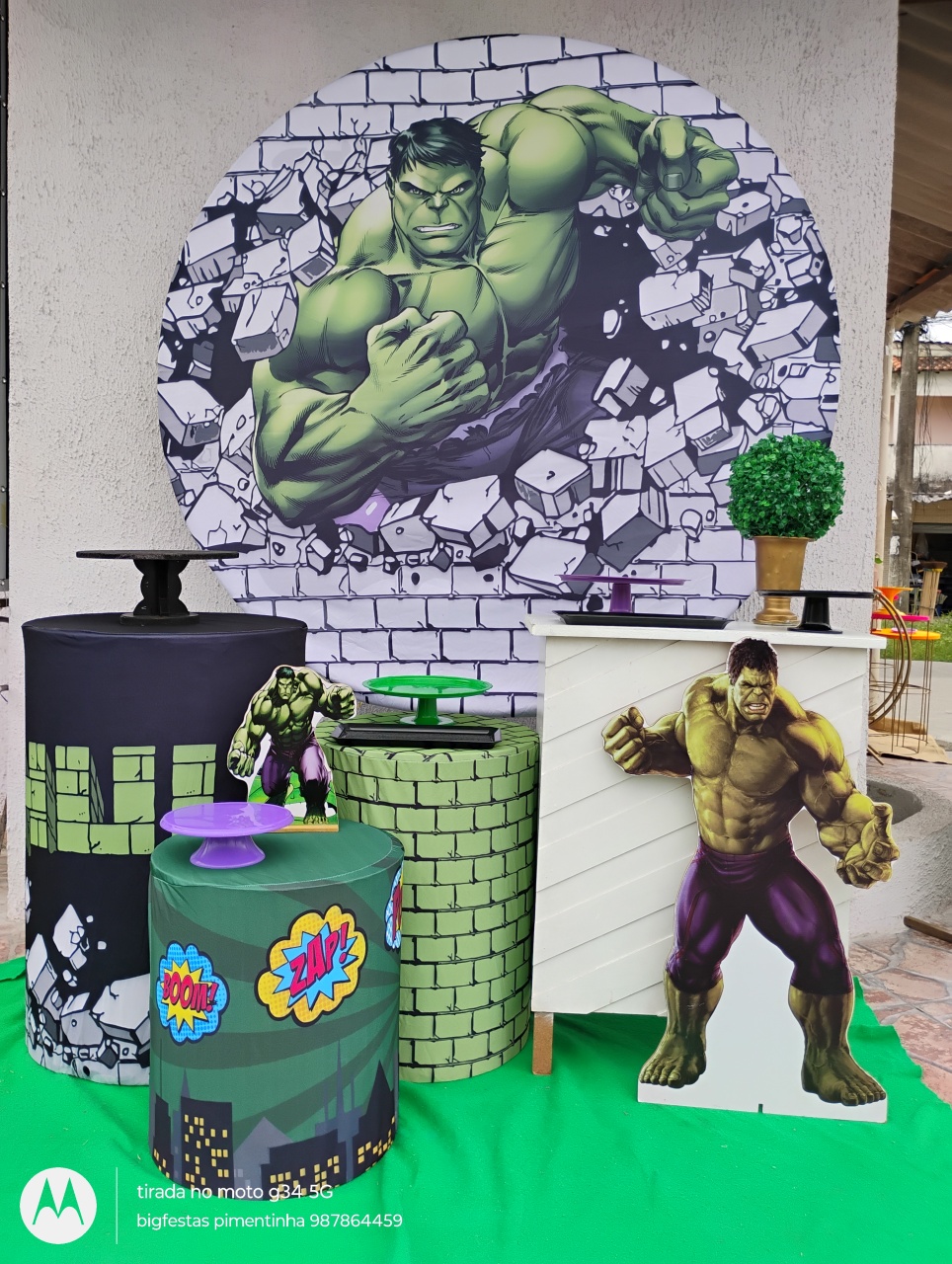 Kit Ouro Hulk 2 - big festas pimentinha