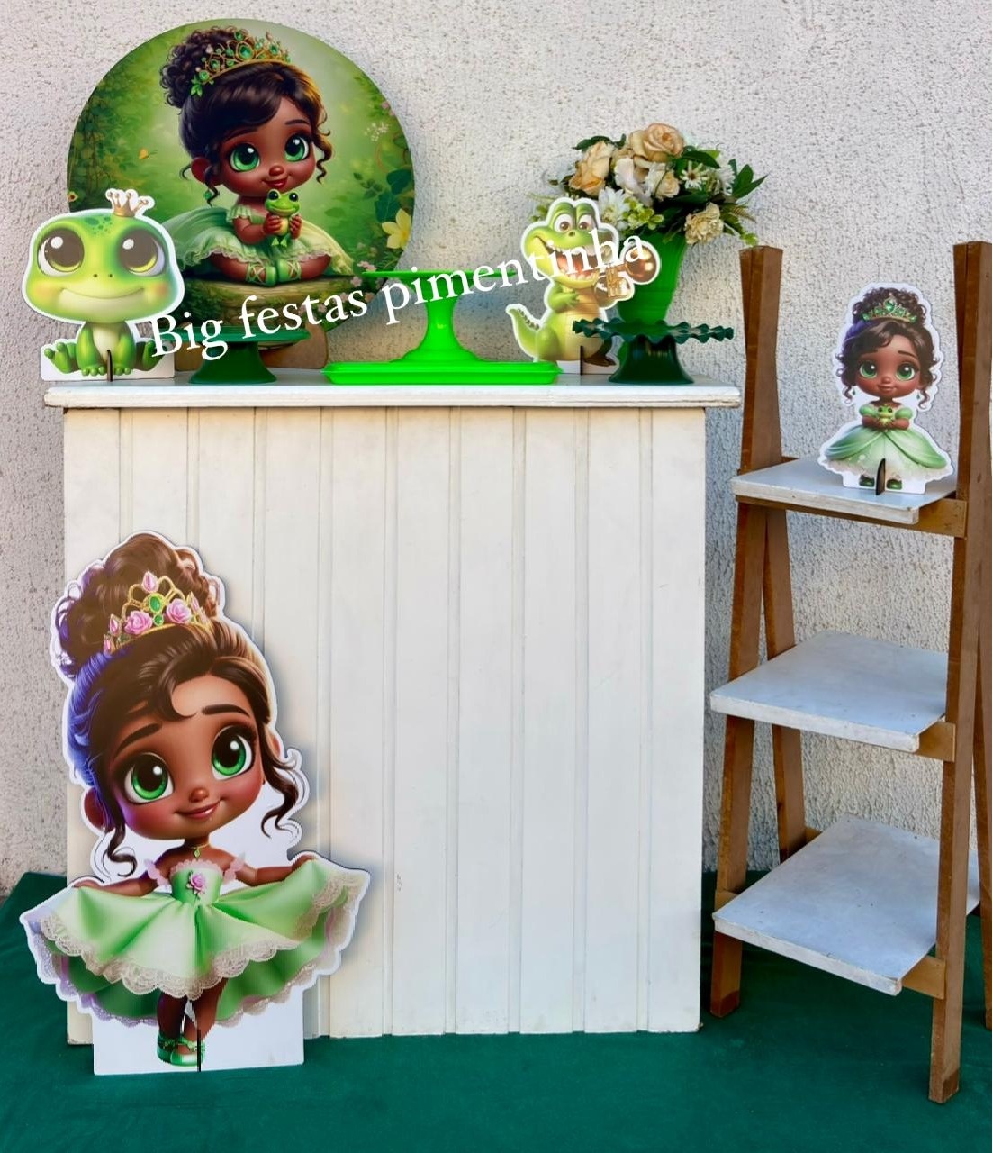 Kit Acessório Tiana Baby  - big festas pimentinha