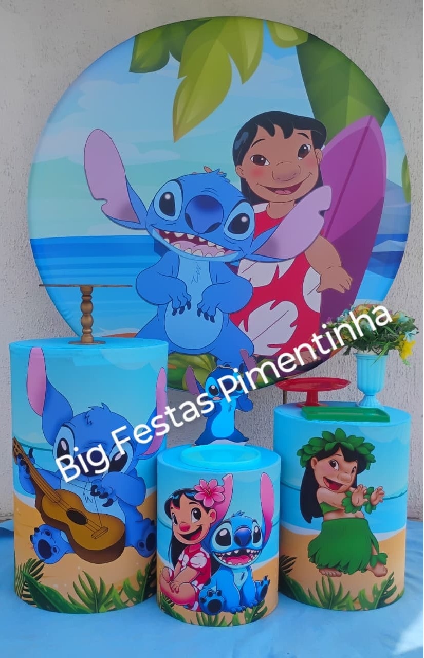 Kit Prata Lilo E Stitch  - big festas pimentinha