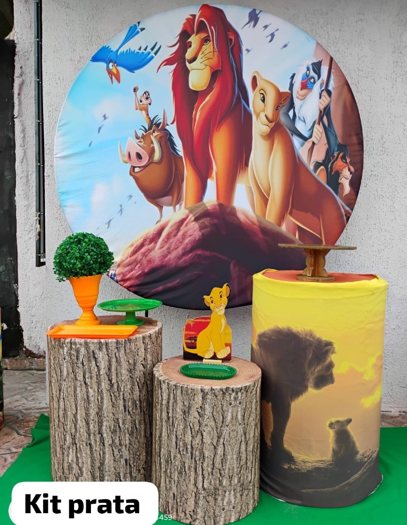 Kit Prata Rei Leão E Simba - big festas pimentinha