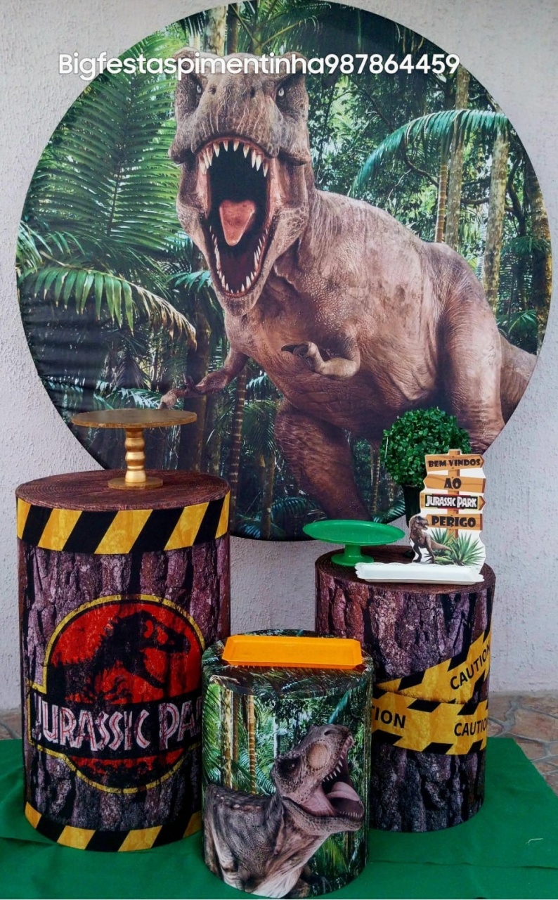Kit Prata Dinossauro Rex 1 - big festas pimentinha