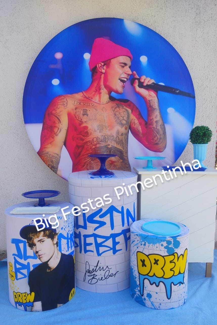 Kit Ouro Justin Bieber - big festas pimentinha