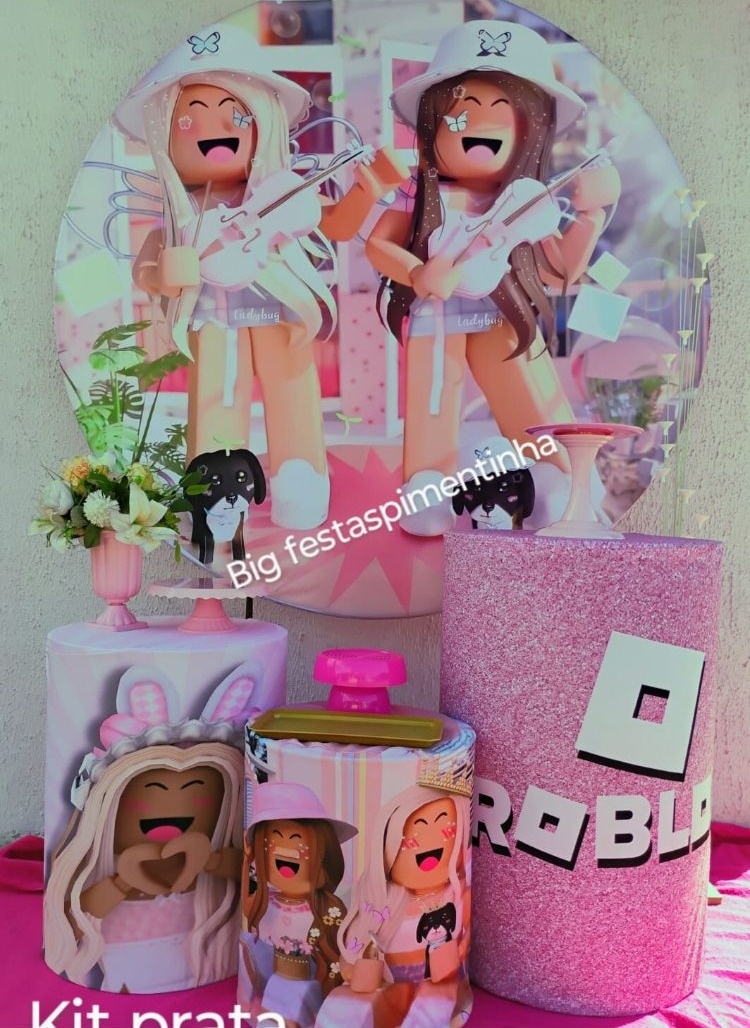 Kit Prata Roblox Menina  - big festas pimentinha