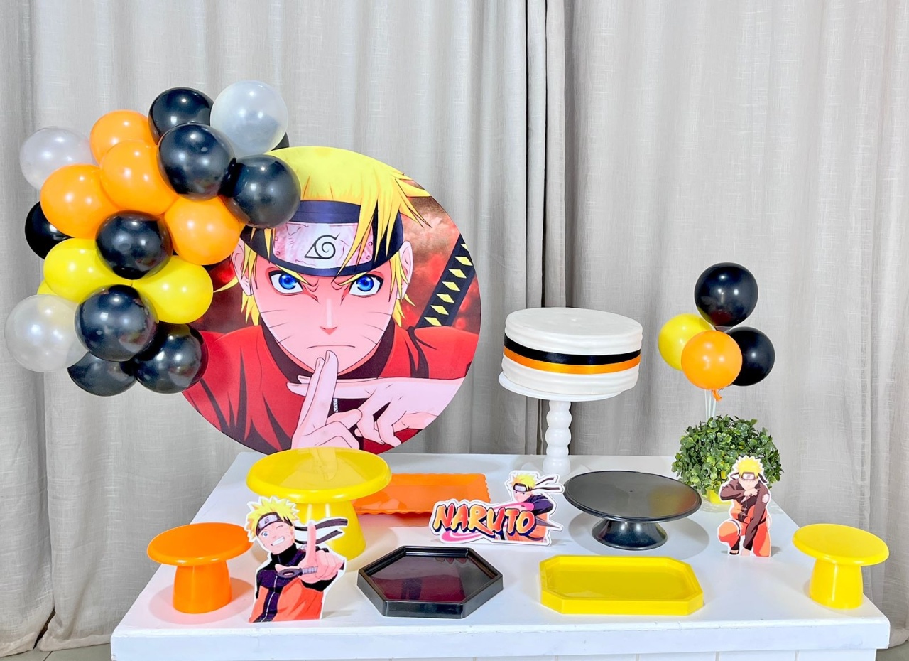 Kit Mesa Com Balão -  Naruto 2 - É Só Um Bolinho Locações 