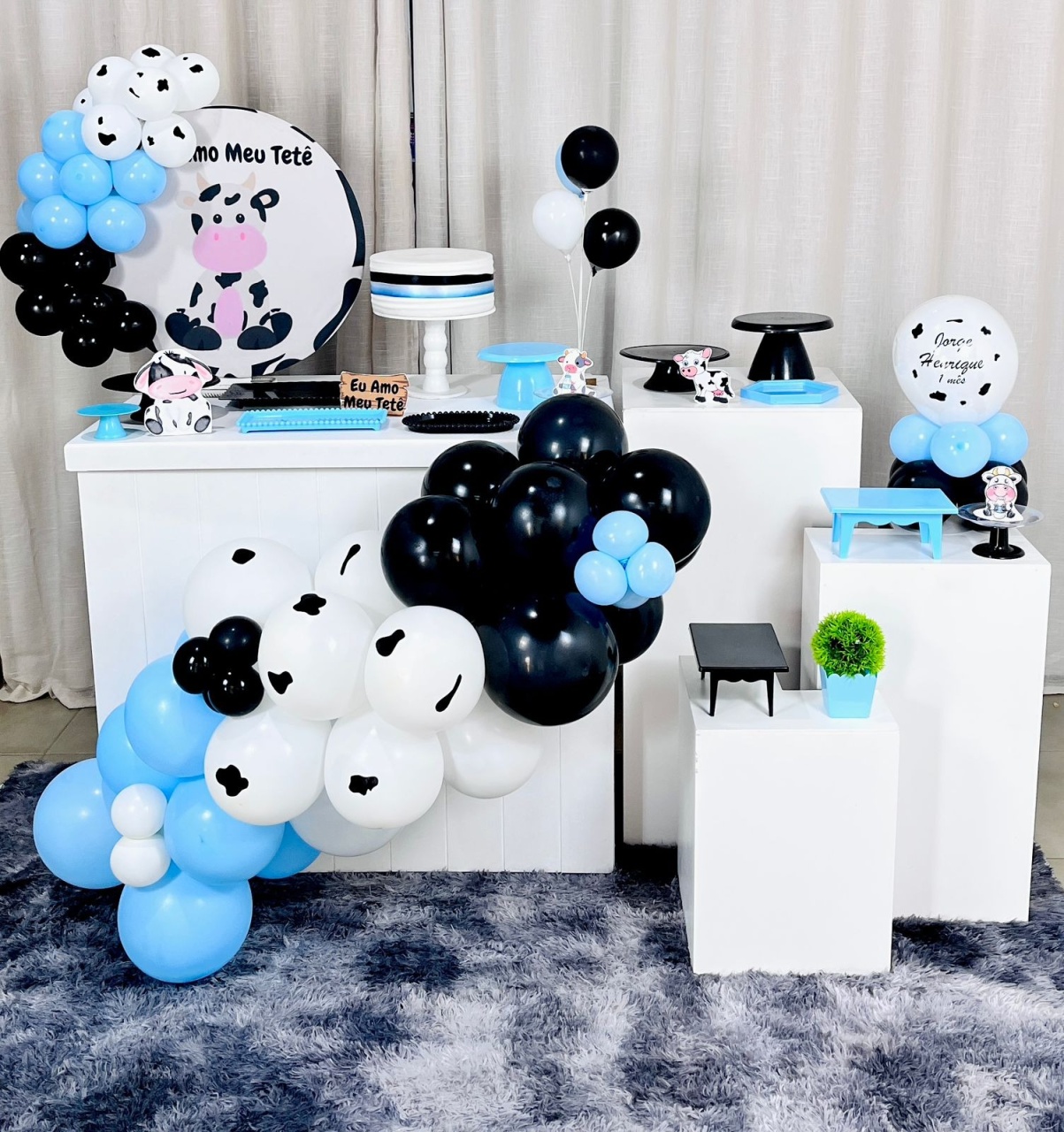 Kit Mini Festa Gold Standard Com Box - Eu Amo Meu Tete - É Só Um Bolinho Locações 