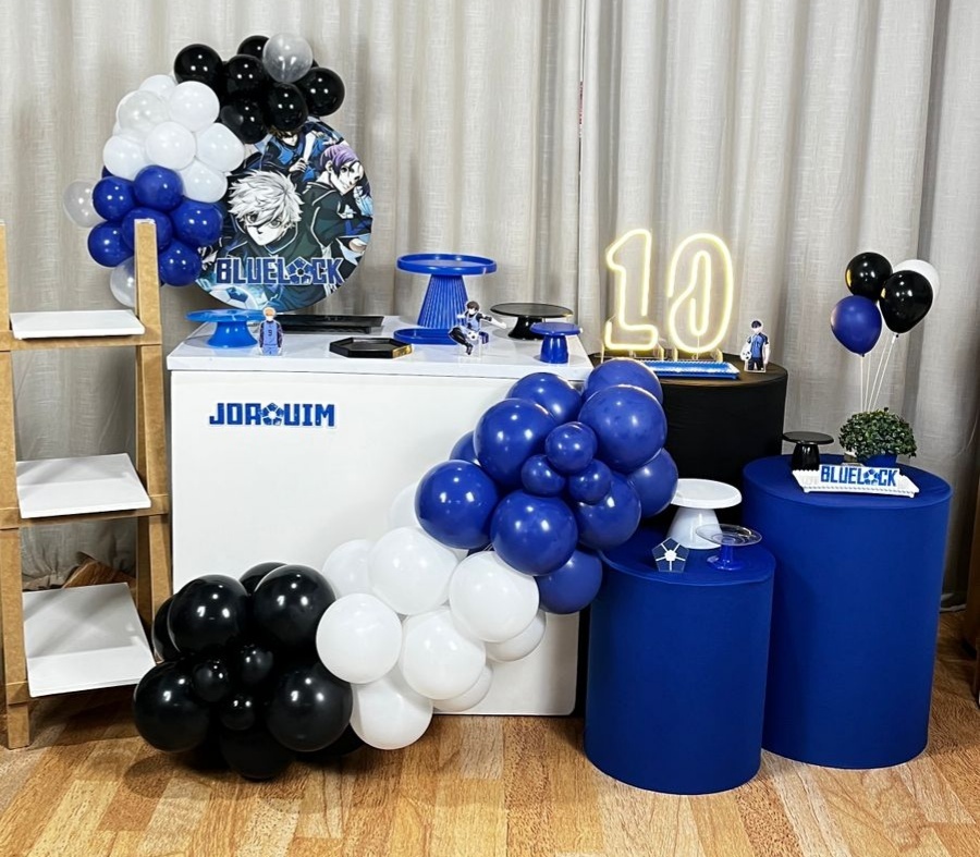 Kit Mini Festa Gold Standard Com Led - Blueblock - É Só Um Bolinho Locações 