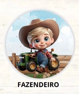 Kit Mesa Com Balão -  Fazendeiro 1 - É Só Um Bolinho Locações 