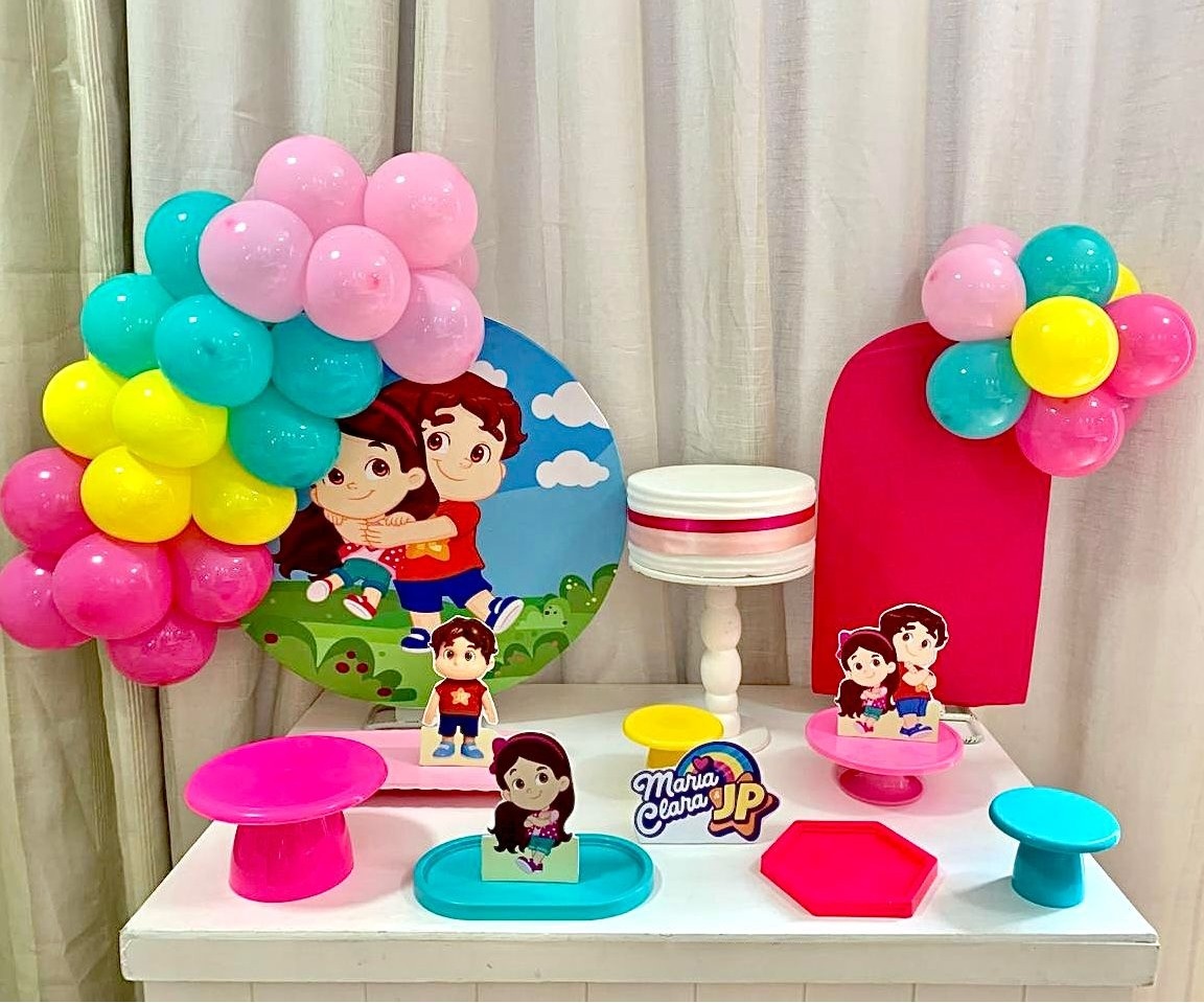 Kit Mesa Premium Com Balão - Maria Clara E Jp 1 - É Só Um Bolinho Locações 