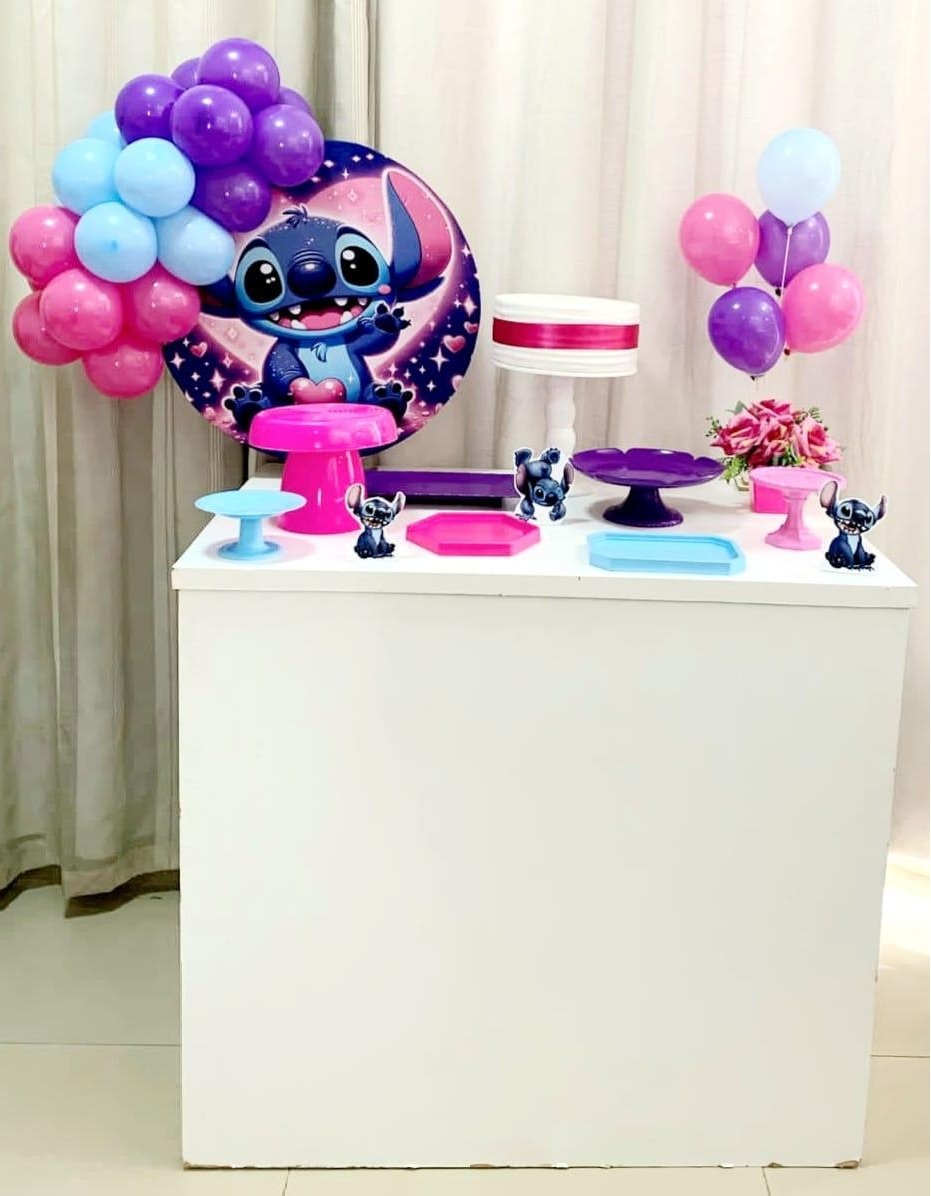 Kit Composto Com Balão - Stitch 5 - É Só Um Bolinho Locações 