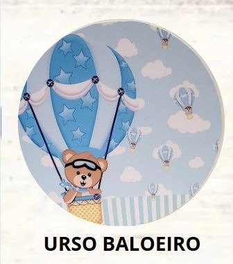Kit Mesa Com Balão -  Ursinho Baloeiro - É Só Um Bolinho Locações 
