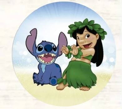 Kit Mesa Com Balão -  Stitch E Lilo 1 - É Só Um Bolinho Locações 