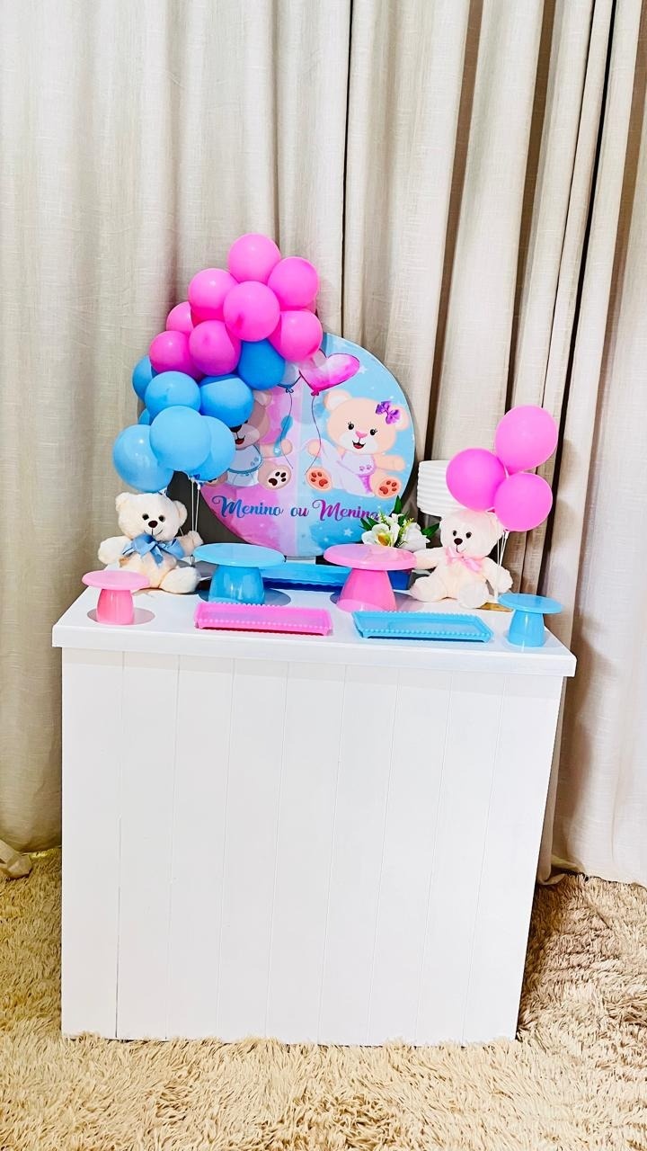 Kit Composto Com Balão - Chá Revelação 2 - É Só Um Bolinho Locações 