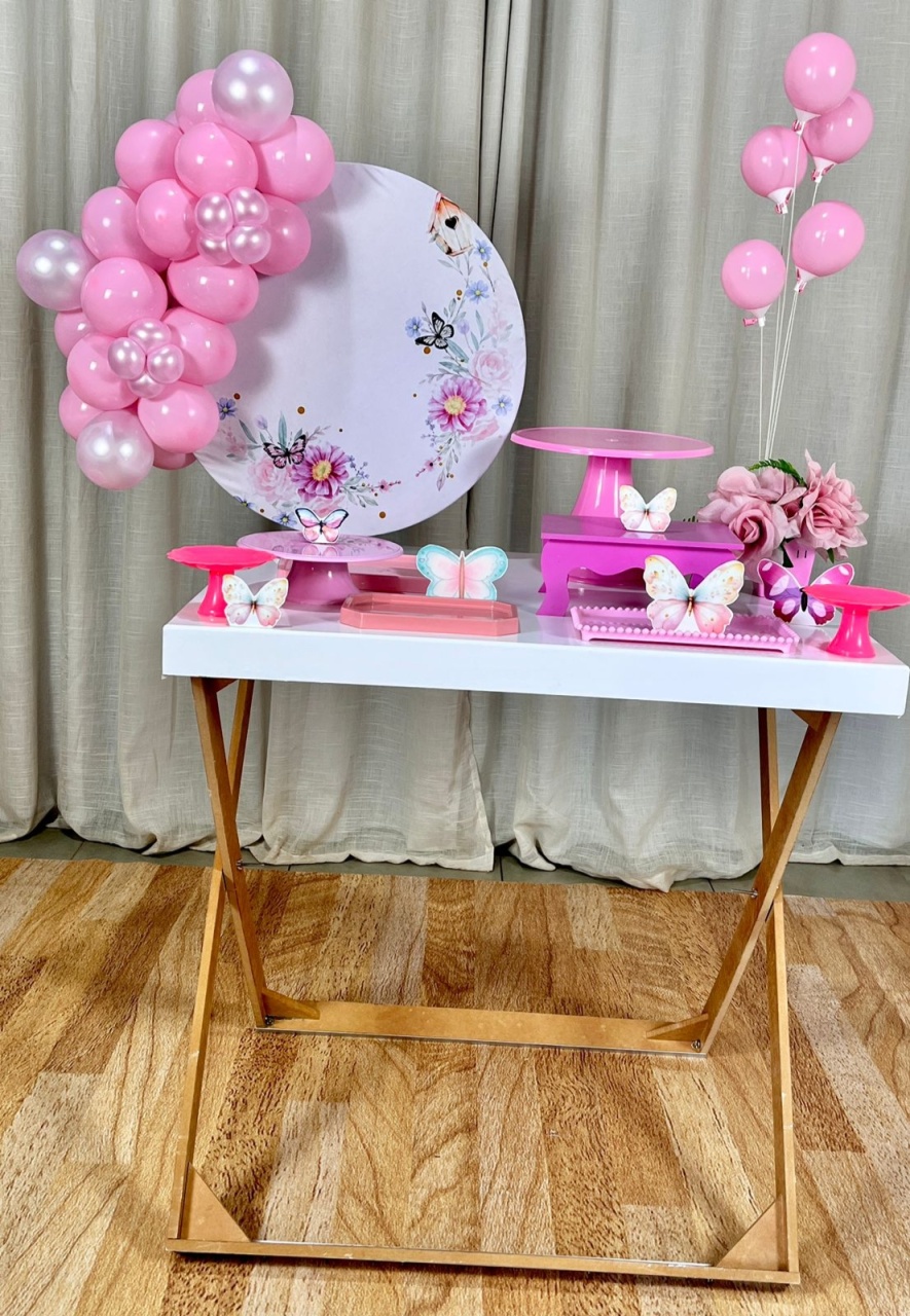 Kit Composto Com Balão - Borboleta - É Só Um Bolinho Locações 